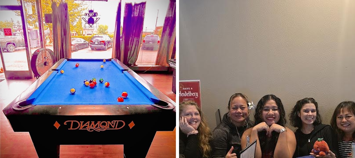 Scratch Pizza and billiards